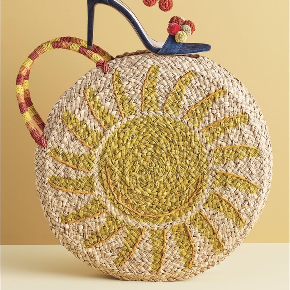 Nordstrom Handbags - HOST PICK🎉! Nordstrom Shine Raffia Circular Tote